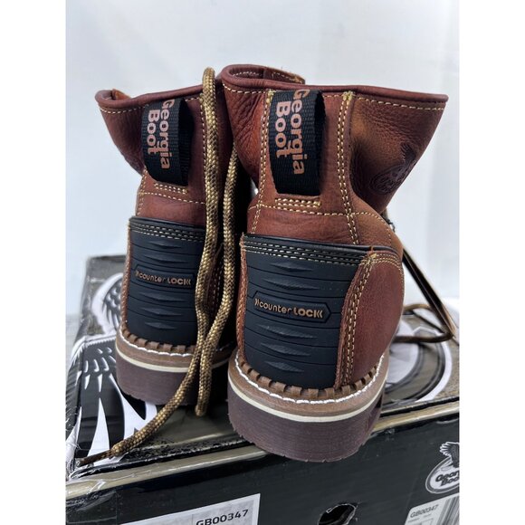 Georgia Wedge 6 Inch Electrical Soft Toe Work Boots Men’s Sz. 11 New - Picture 5 of 11